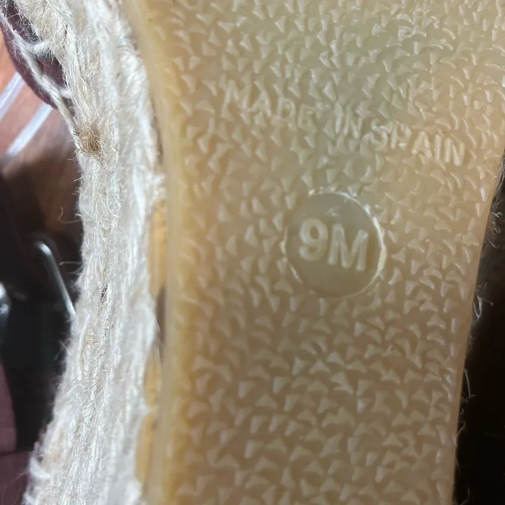 NWT VINCE  9 Leather Platform Suede Espadrille Sandals